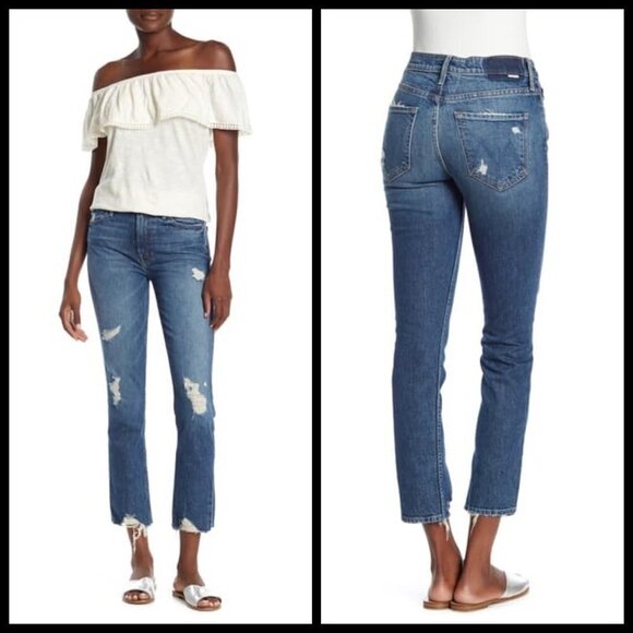 💕MOTHER SUPERIOR💕 Flirt Ankle Jeans ~ Testing the Waters High Rise 26 - Picture 6 of 16